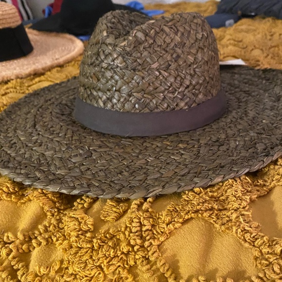 Zara khaki straw hat - Picture 3 of 4
